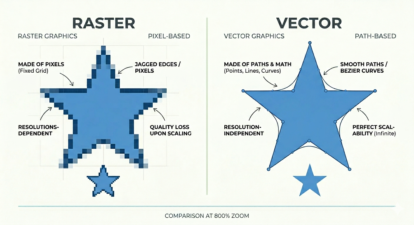 Vector vs raster comparison